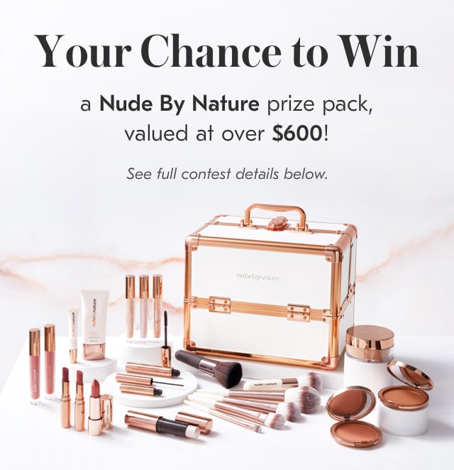 Write a review on the beauty product of your choice for you chance to win a Nude by Nature prize pack valued at over $600