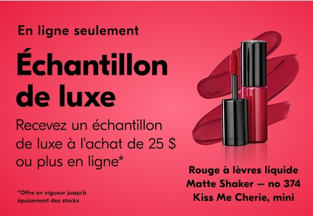 Recevez un échantillon de luxe de Lancome à l'achat de 25 $ ou plus en ligne