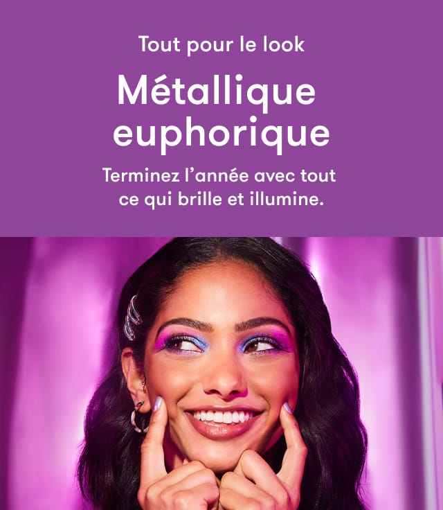 Métallique euphorique. Terminez l’année avec tout ce qui brille et illumine.